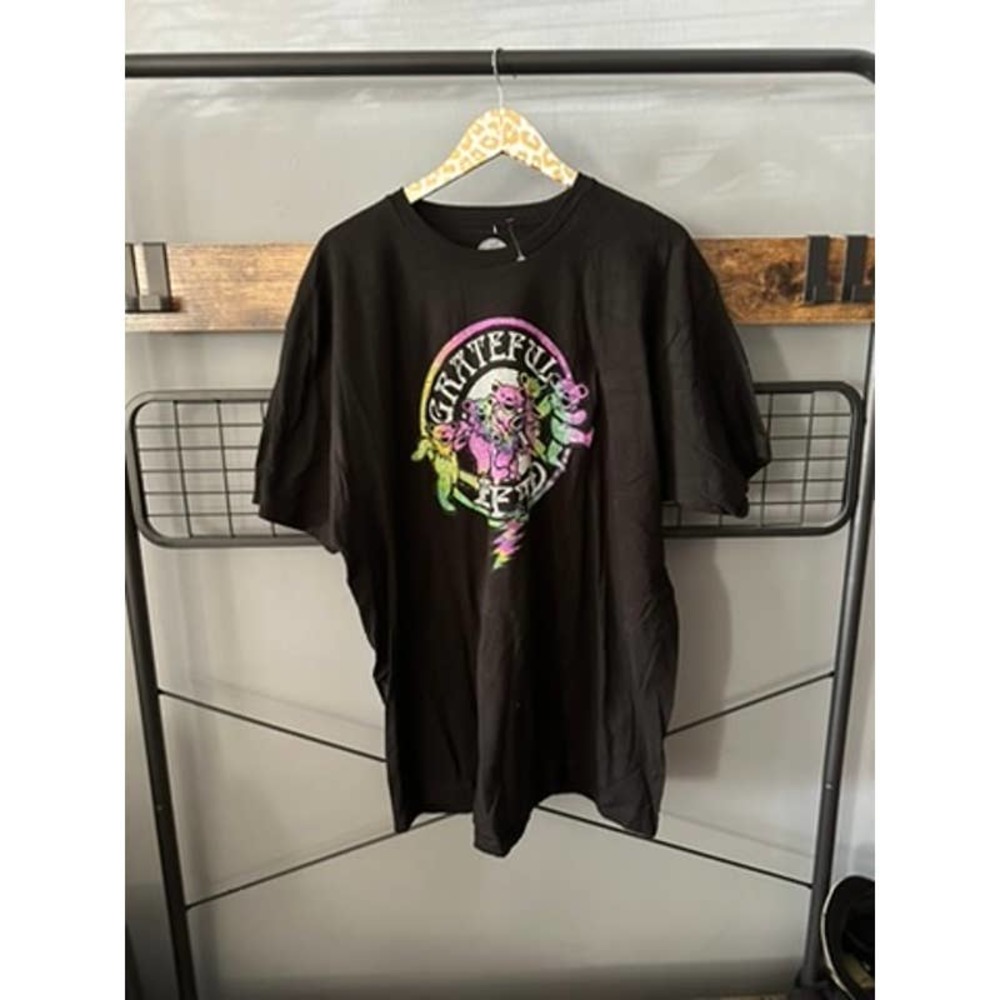 Grateful Dead Men's Black Dancing Bear Tee | Size XXL